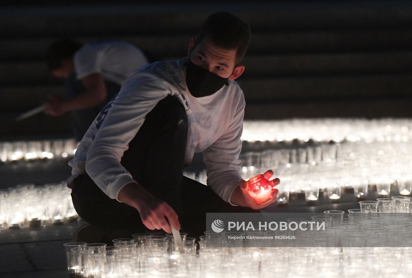 Акция "Свеча памяти" в Москве