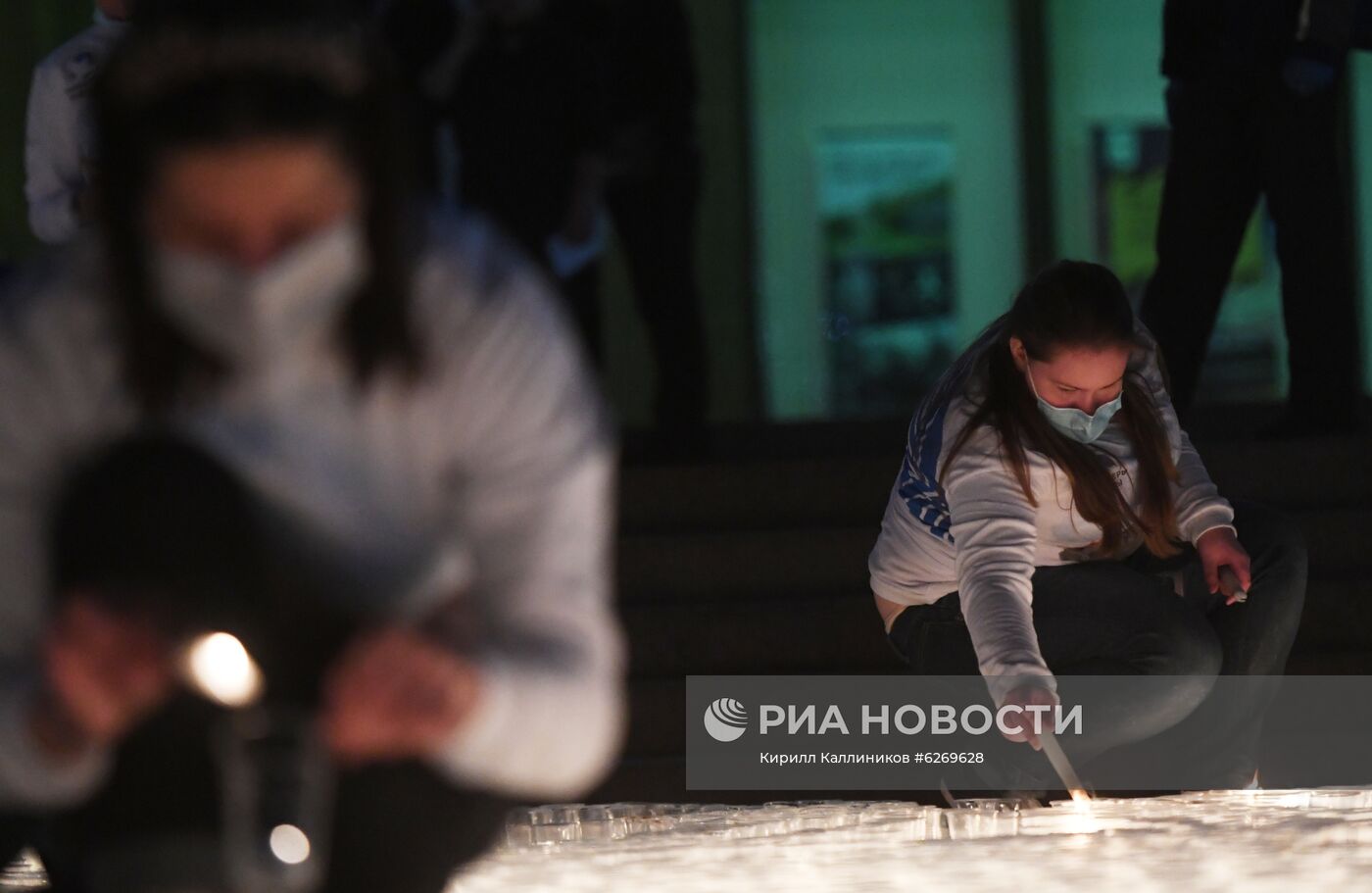 Акция "Свеча памяти" в Москве
