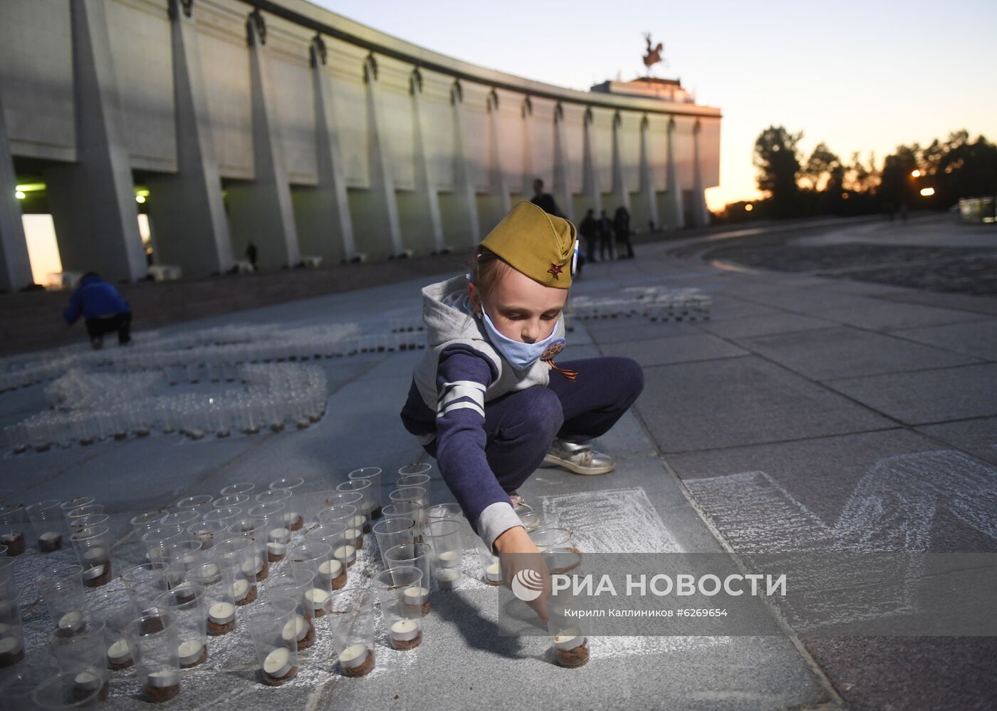 Акция "Свеча памяти" в Москве