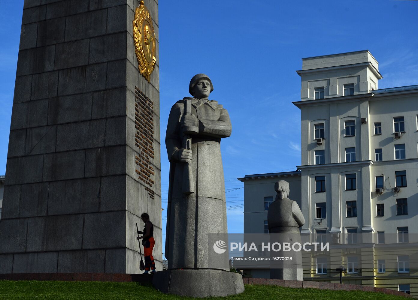 Украшение Москвы к параду Победы