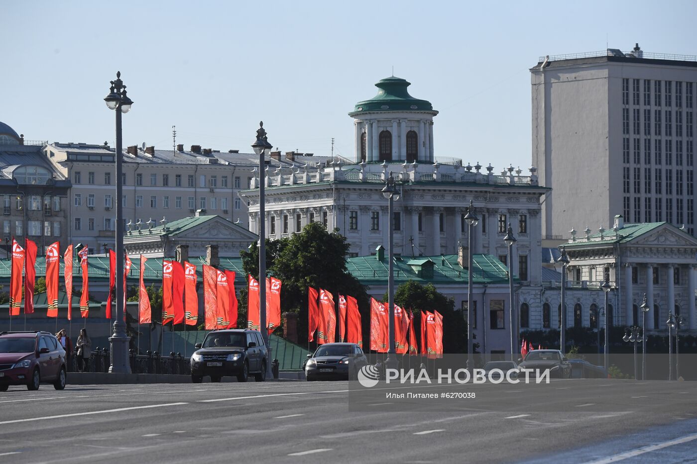 Украшение Москвы к параду Победы