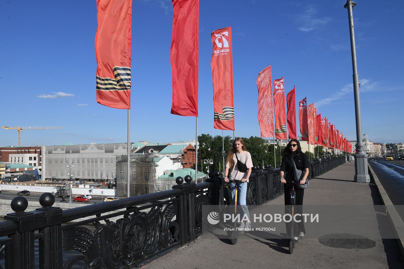 Украшение Москвы к параду Победы