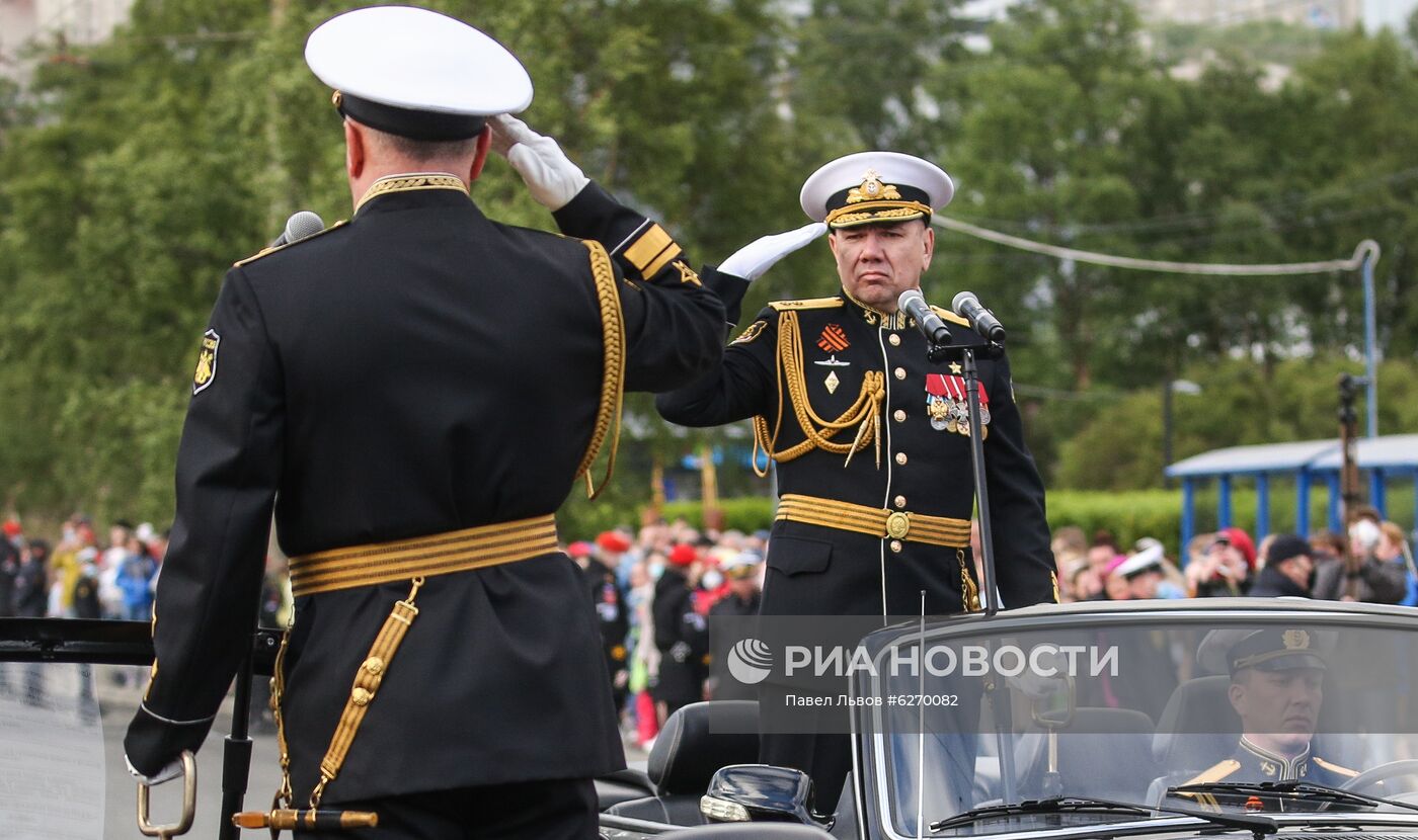 Генеральная репетиция парада Победы в Мурманске