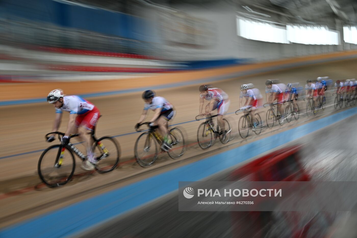 Тренировка сборной России по велоспорту на треке