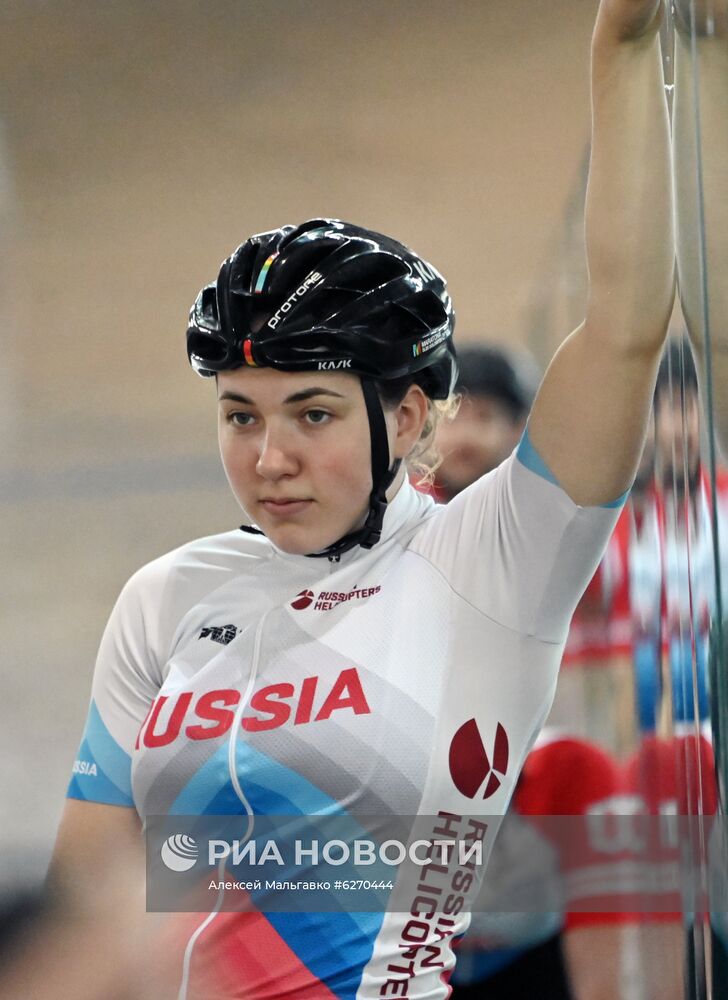 Тренировка сборной России по велоспорту на треке