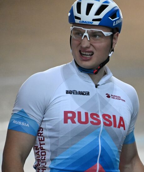 Тренировка сборной России по велоспорту на треке