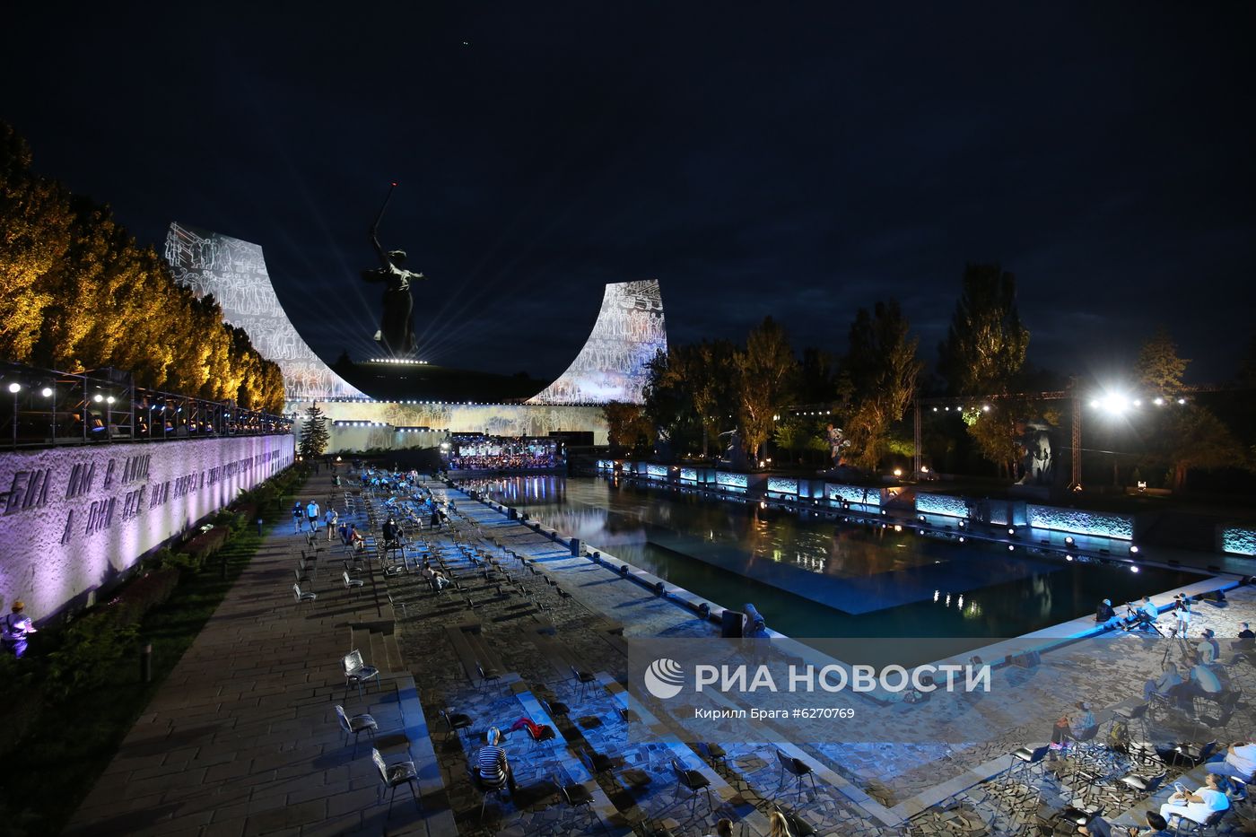 Репетиция концерта Победы на Мамаевом кургане