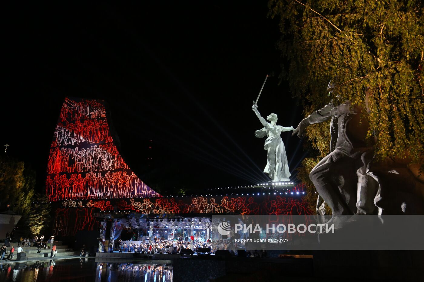 Репетиция концерта Победы на Мамаевом кургане