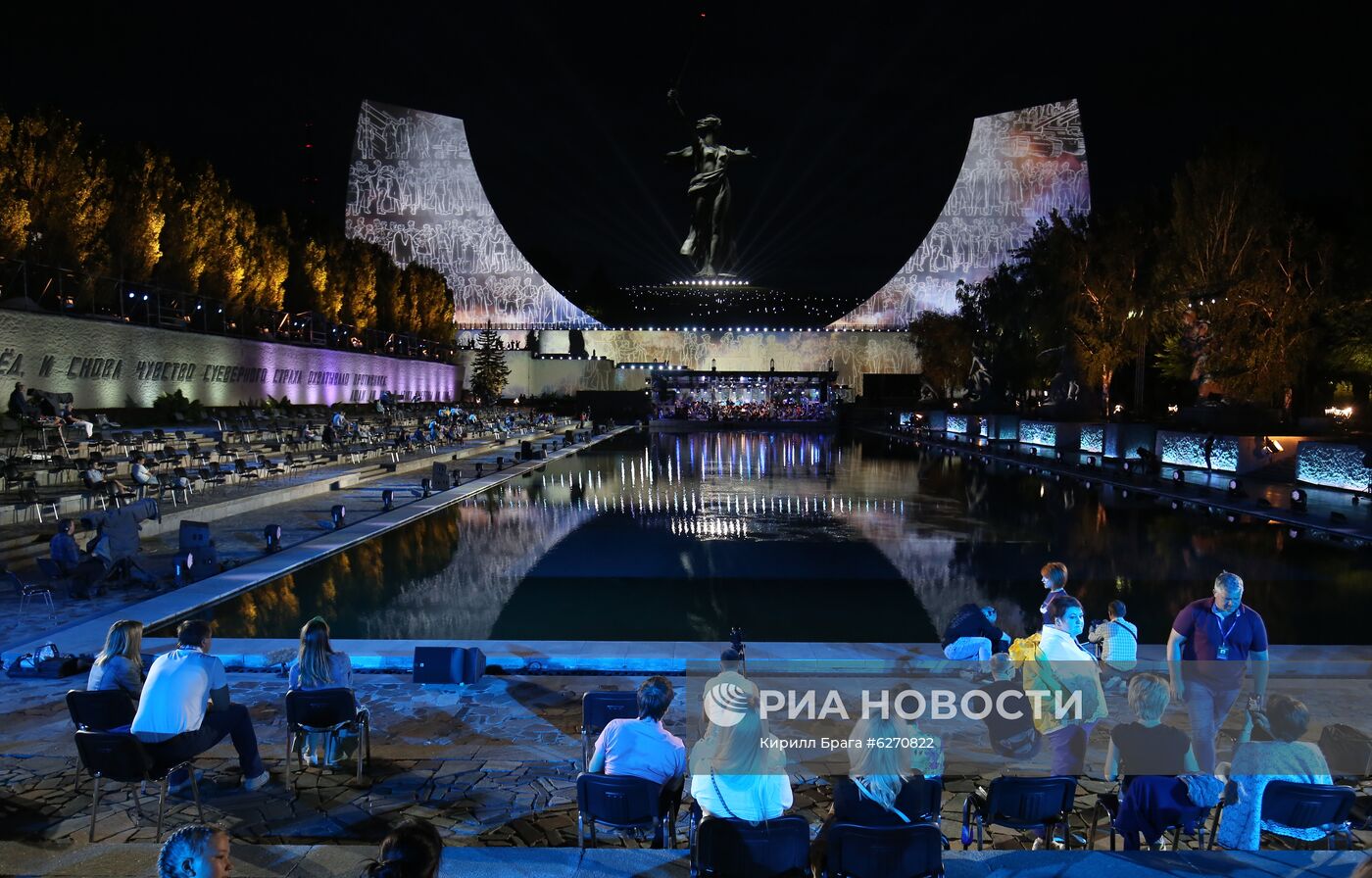 Репетиция концерта Победы на Мамаевом кургане