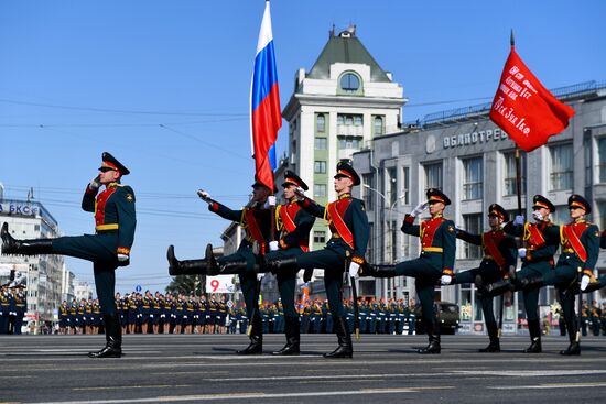 Военный парад в городах России в ознаменование 75-летия Победы