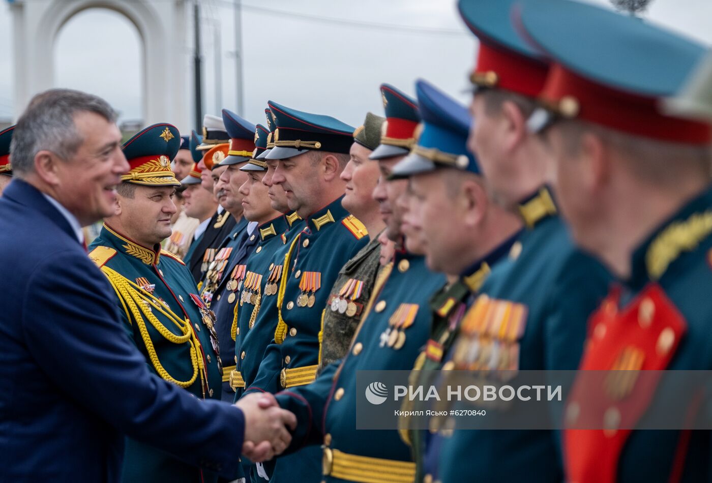 Военный парад в городах России в ознаменование 75-летия Победы