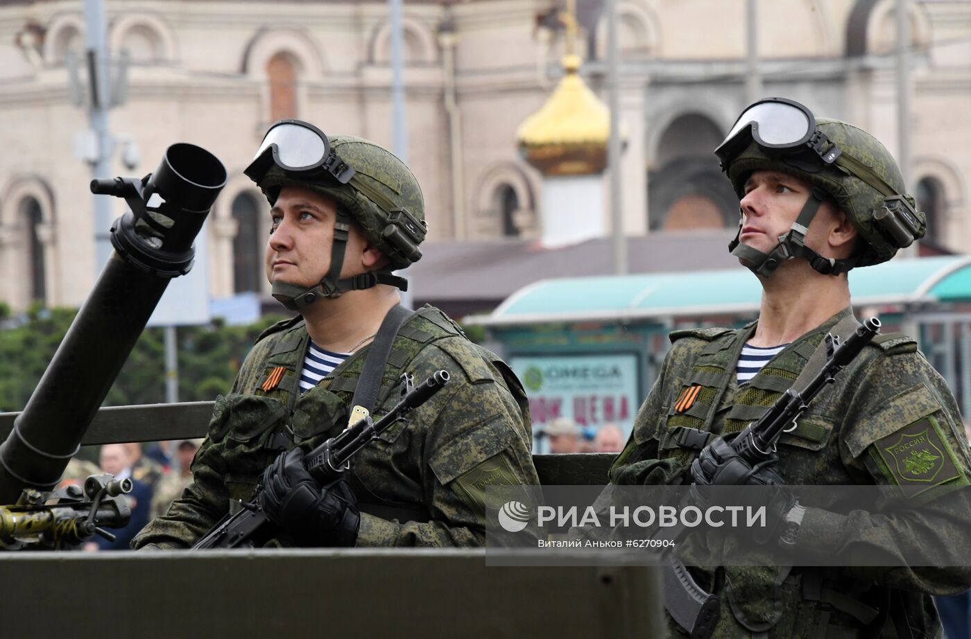 Военный парад в городах России в ознаменование 75-летия Победы