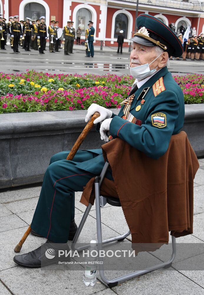 Военный парад в городах России в ознаменование 75-летия Победы