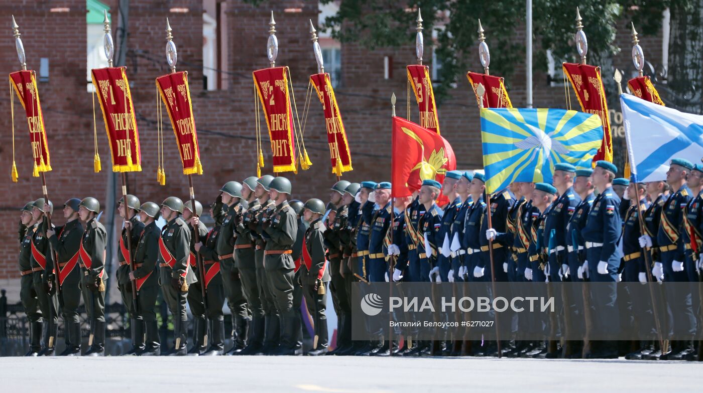 Военный парад в городах России в ознаменование 75-летия Победы