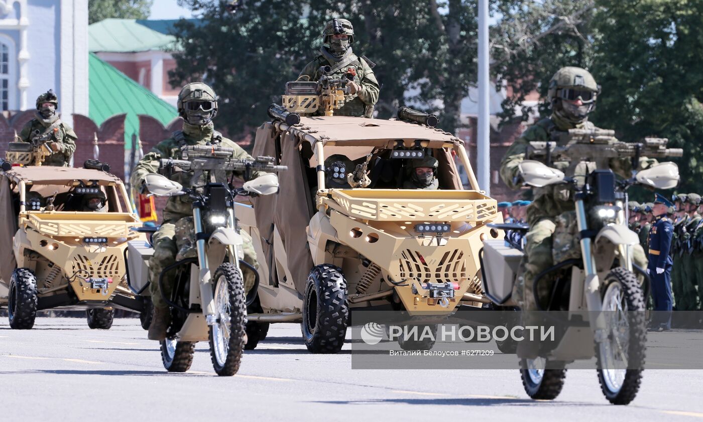 Военный парад в городах России в ознаменование 75-летия Победы