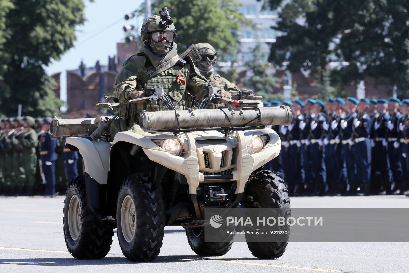 Военный парад в городах России в ознаменование 75-летия Победы