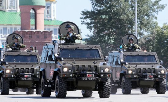 Военный парад в городах России в ознаменование 75-летия Победы