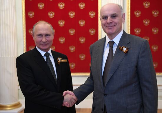 Встреча глав иностранных государств президентом РФ В. Путиным в Кремле