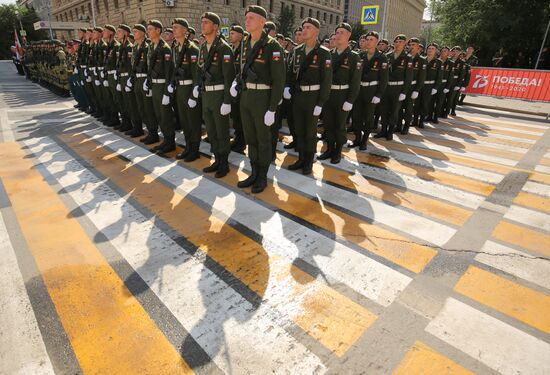 Военный парад в городах России в ознаменование 75-летия Победы