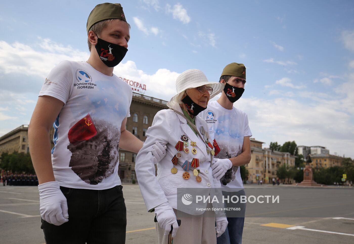 Военный парад в городах России в ознаменование 75-летия Победы