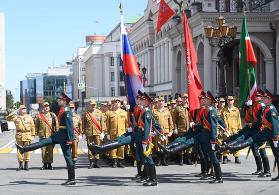 Военный парад в городах России в ознаменование 75-летия Победы