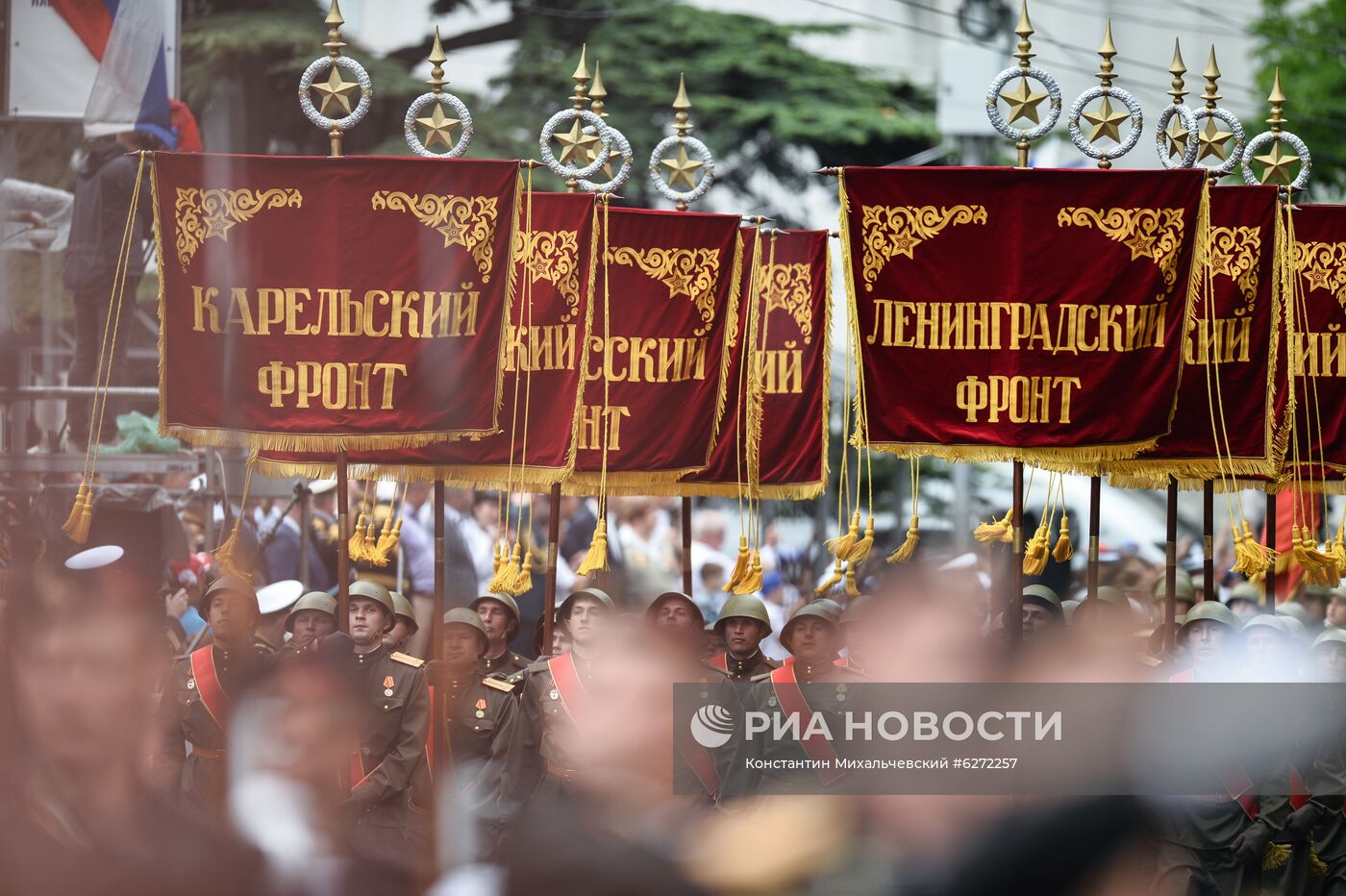 Военный парад в городах России в ознаменование 75-летия Победы