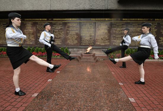 Военный парад в городах России в ознаменование 75-летия Победы