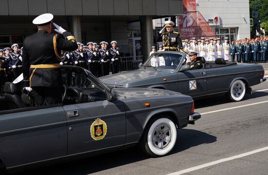 Военный парад в городах России в ознаменование 75-летия Победы