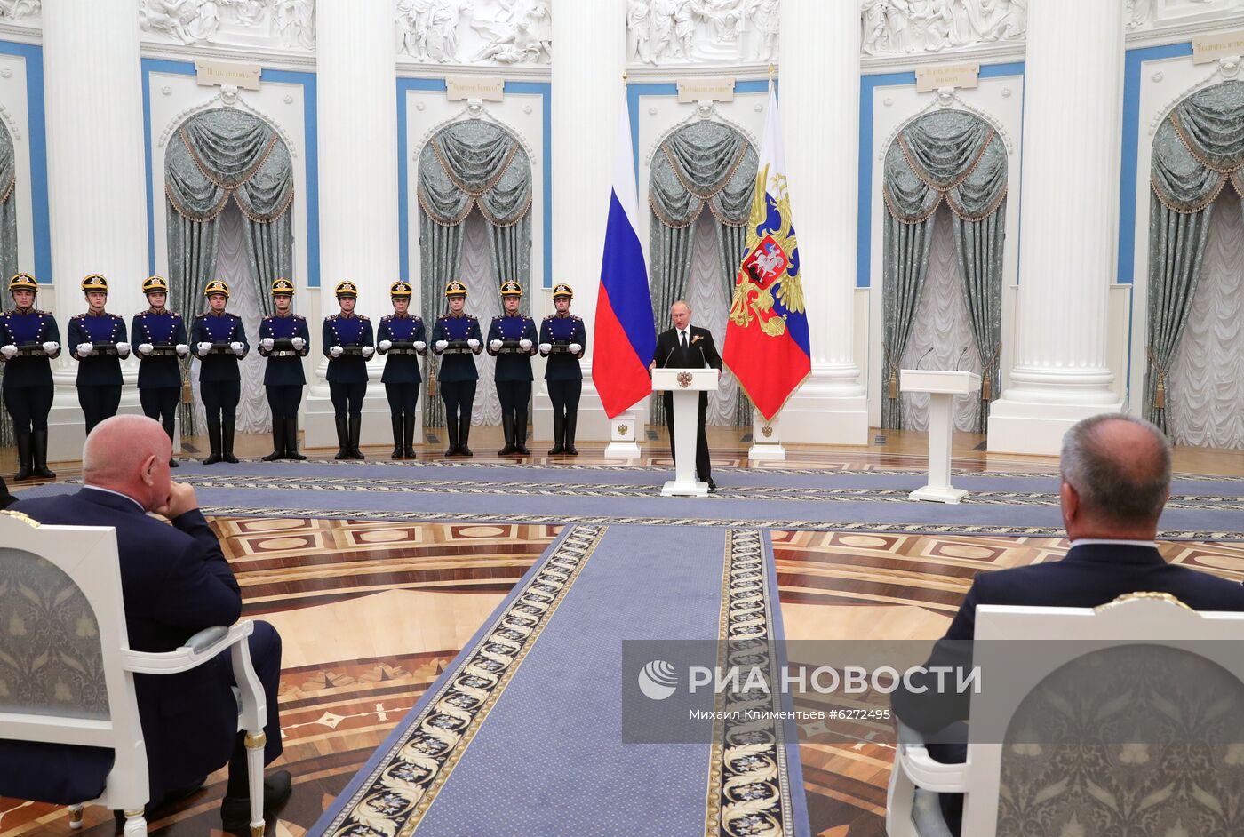 Вручение государственных премий президентом РФ В. Путиным в Кремле
