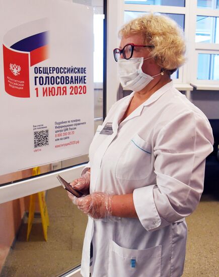 Голосование по внесению поправок в Конституцию РФ в городах России