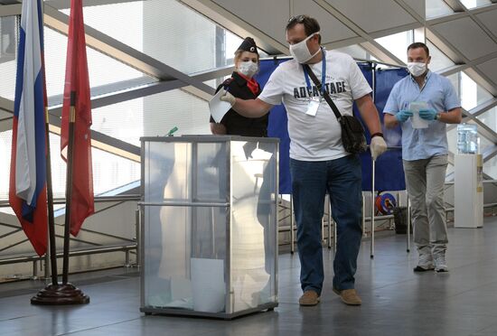 Голосование по внесению поправок в Конституцию РФ в городах России