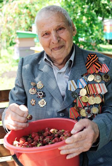 Ветеран Великой Отечественной войны К. В. Толмачев