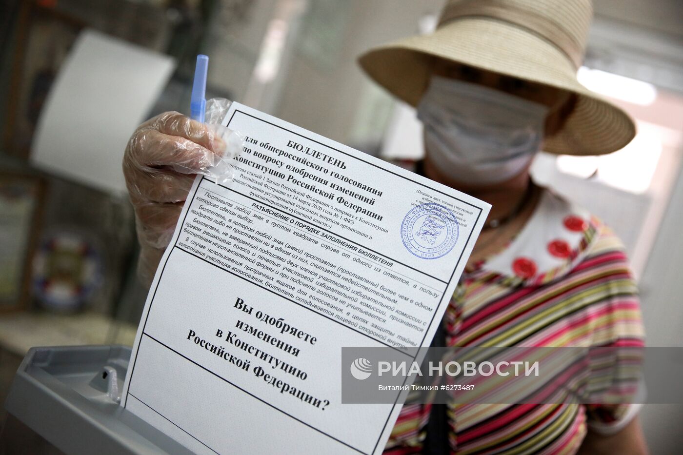 Голосование по внесению поправок в Конституцию РФ в городах России