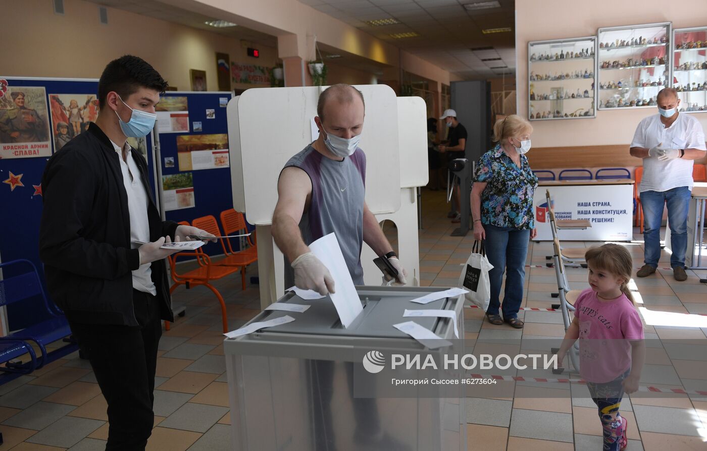 Голосование по внесению поправок в Конституцию РФ