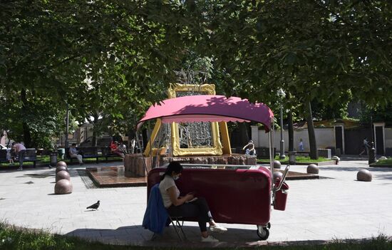 Теплая погода в Москве