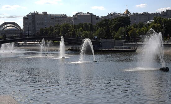 Теплая погода в Москве