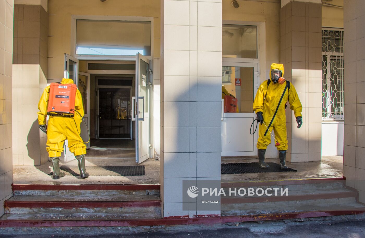 Дезинфекция избирательного участка в Тверской области