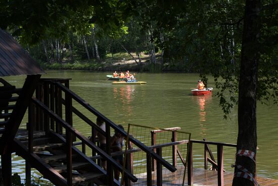 Теплая погода в Москве