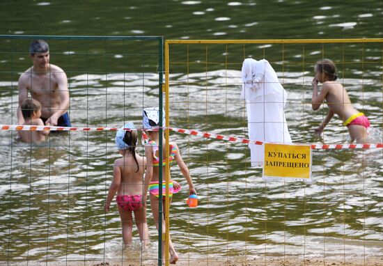Теплая погода в Москве