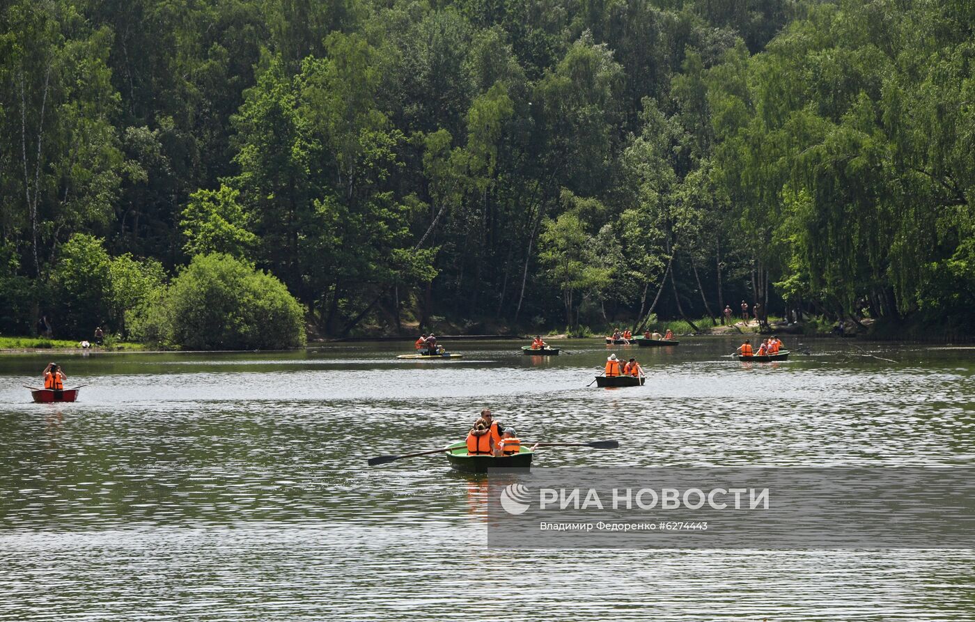 Теплая погода в Москве