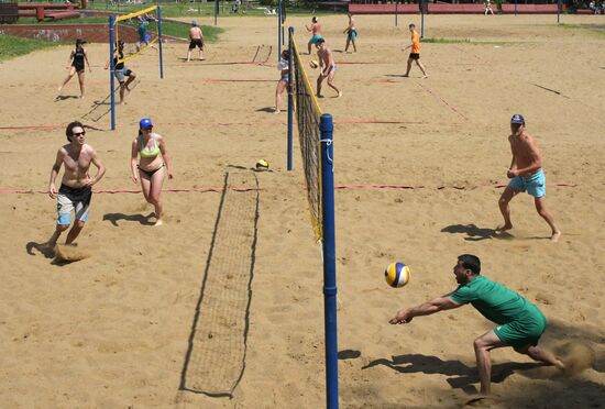 Теплая погода в Москве