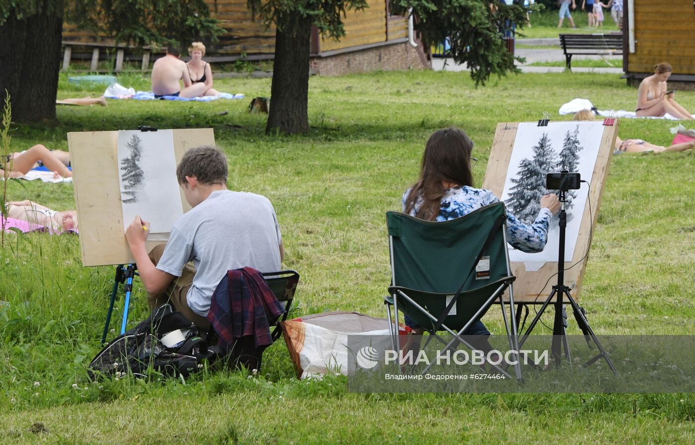 Теплая погода в Москве