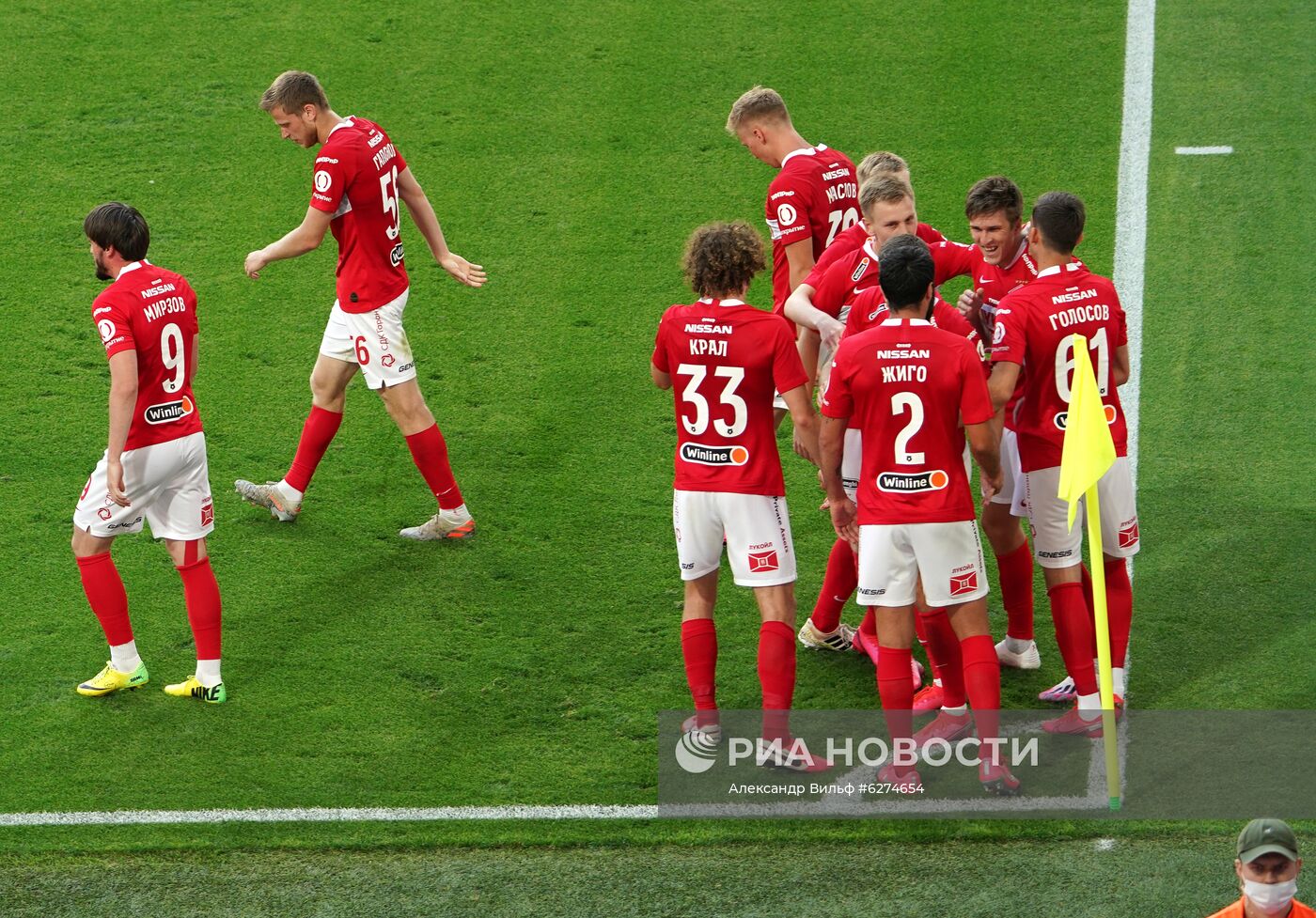 Футбол. РПЛ. Матч "Спартак" - "Уфа"