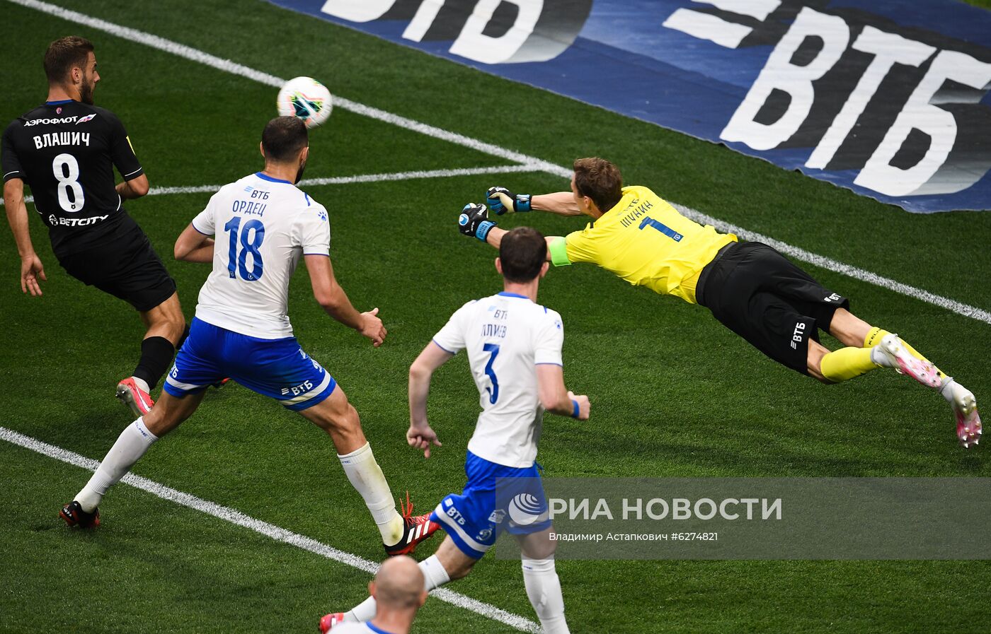 Футбол. РПЛ. Матч "Динамо" - ЦСКА