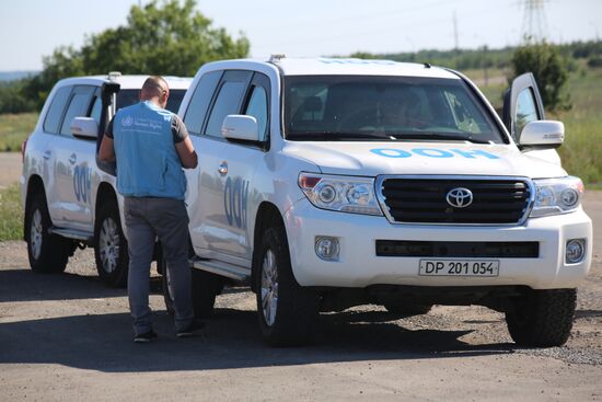 Палаточный лагерь в Донецке для жителей Украины