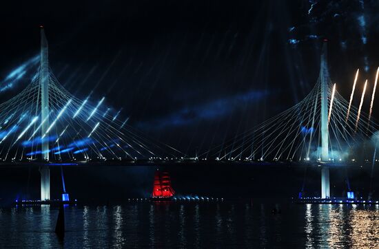 Праздник выпускников "Алые паруса" в Санкт-Петербурге