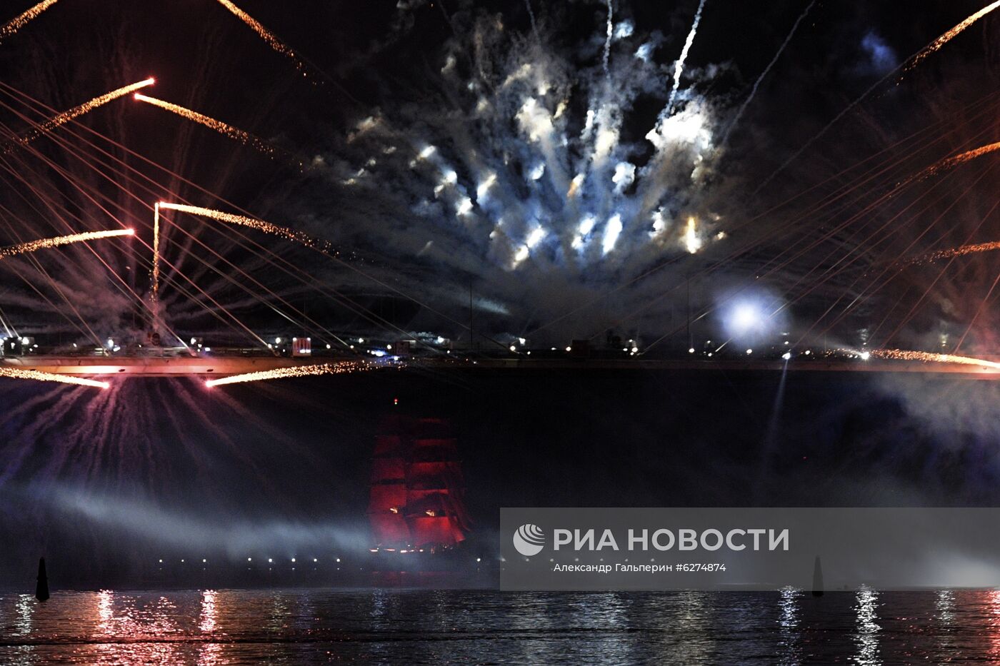 Праздник выпускников "Алые паруса" в Санкт-Петербурге