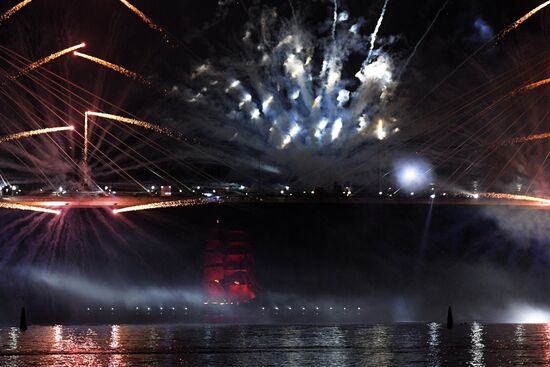 Праздник выпускников "Алые паруса" в Санкт-Петербурге