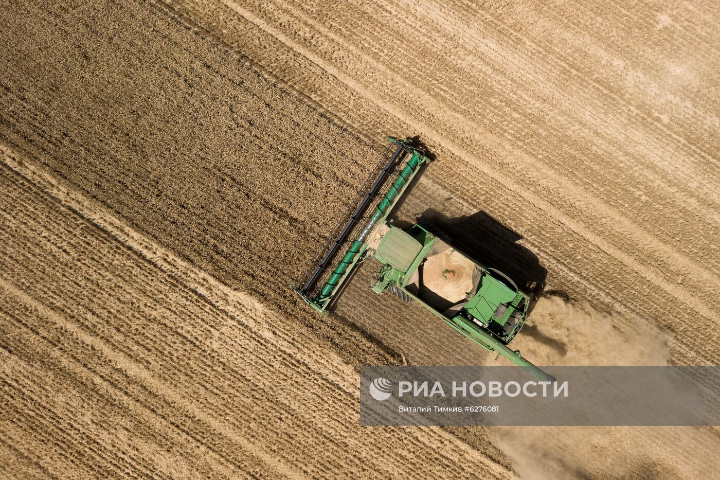 Уборка урожая зерновых в Краснодарском крае