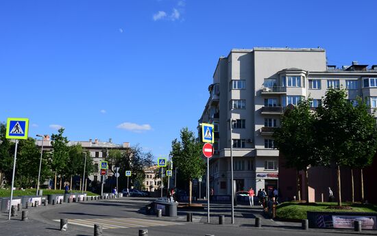 Благоустройство пешеходных зон на Садовом кольце